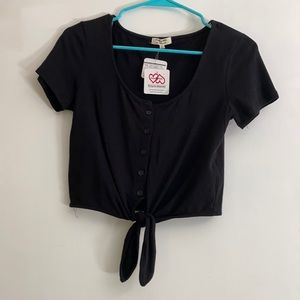 Copper closet black crop top. NWT